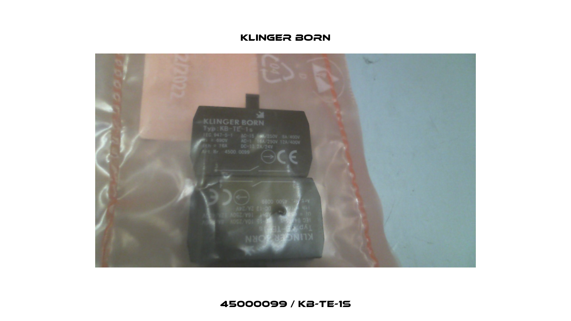 45000099 / KB-TE-1s Klinger Born