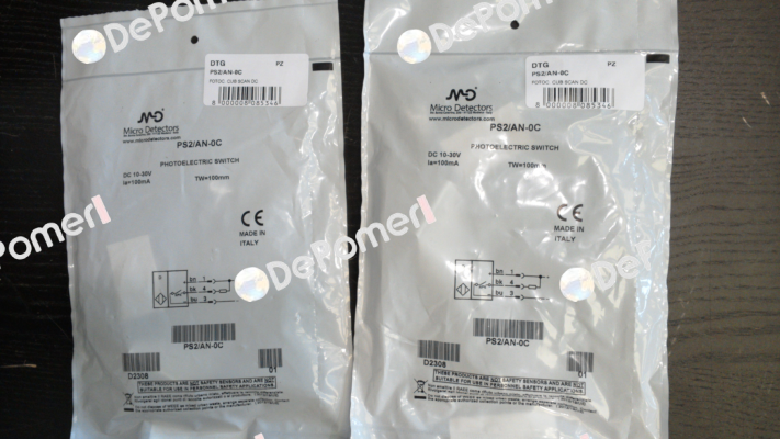 PS2/AN-0C Micro Detectors / Diell (now Datasensing)