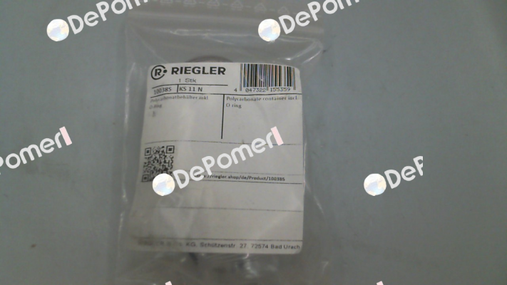 Type KS 11 N, code 100385 Riegler