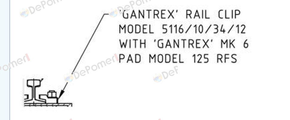 GANTREX RailLok BG10/BN fvz Gantrex