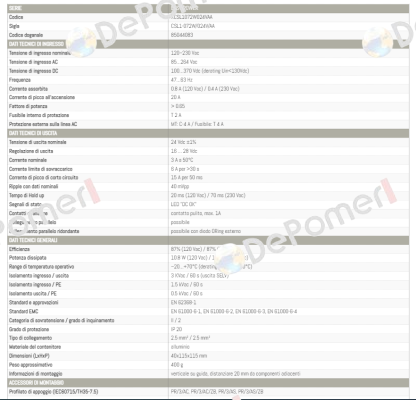 XCSL1072W024VAA Cabur
