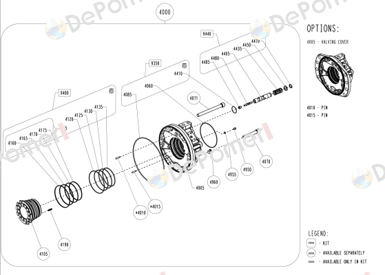 A18801L / KITAM-CV-DISTRIB-MS18/35-NBR- 2 Poclain