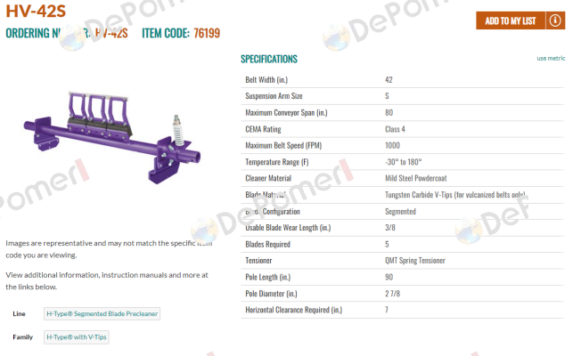 HV-42S Flexco