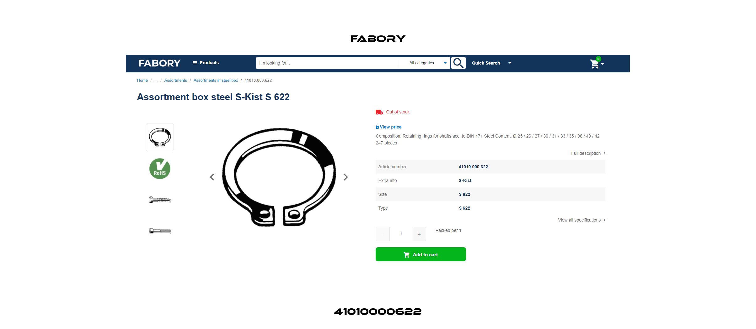 41010000622 Fabory