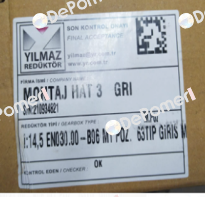 210934821 Yılmaz Redüktör