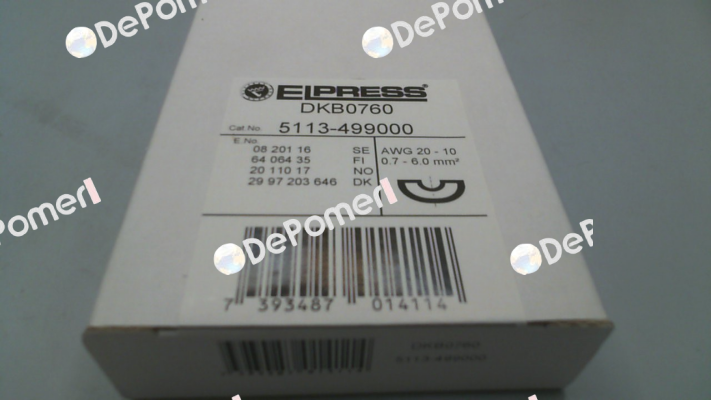 p/n: 5113-499000, Type: DKB0760 Elpress
