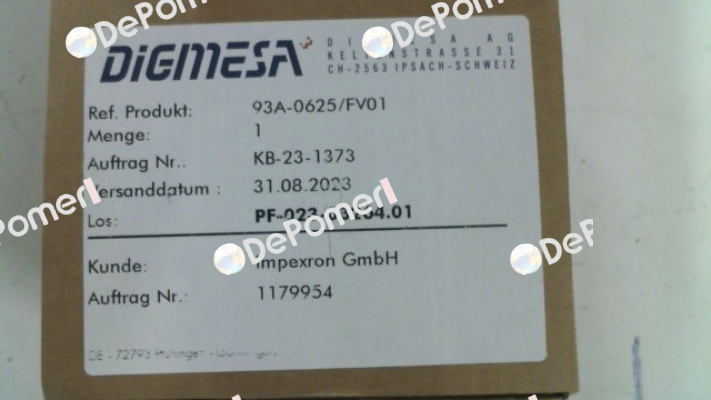93A-0625/FV01 Digmesa