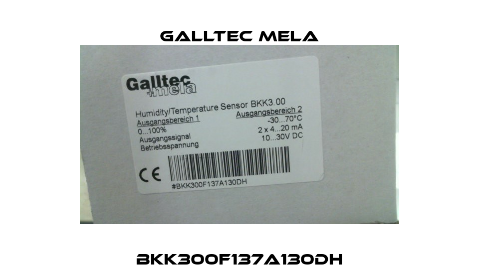 BKK300F137A130DH Galltec Mela