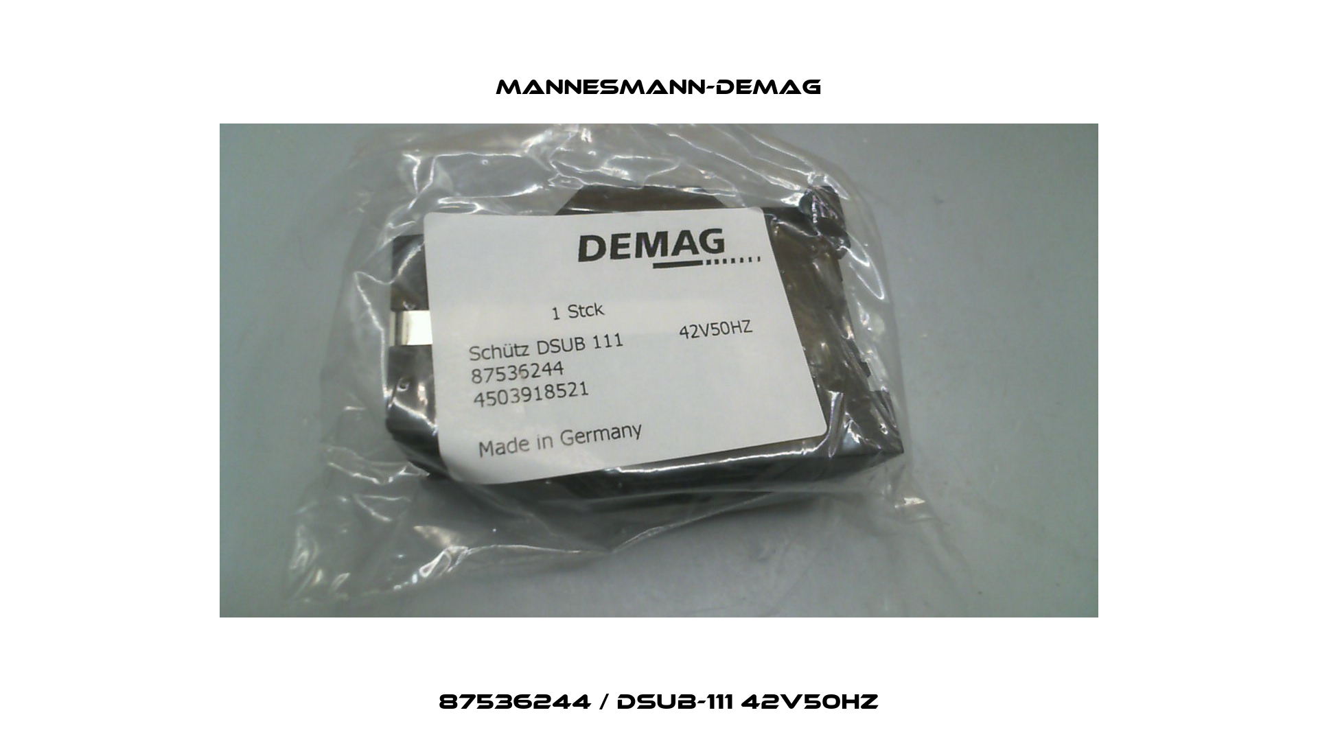 87536244 / DSUB-111 42V50HZ Mannesmann-Demag