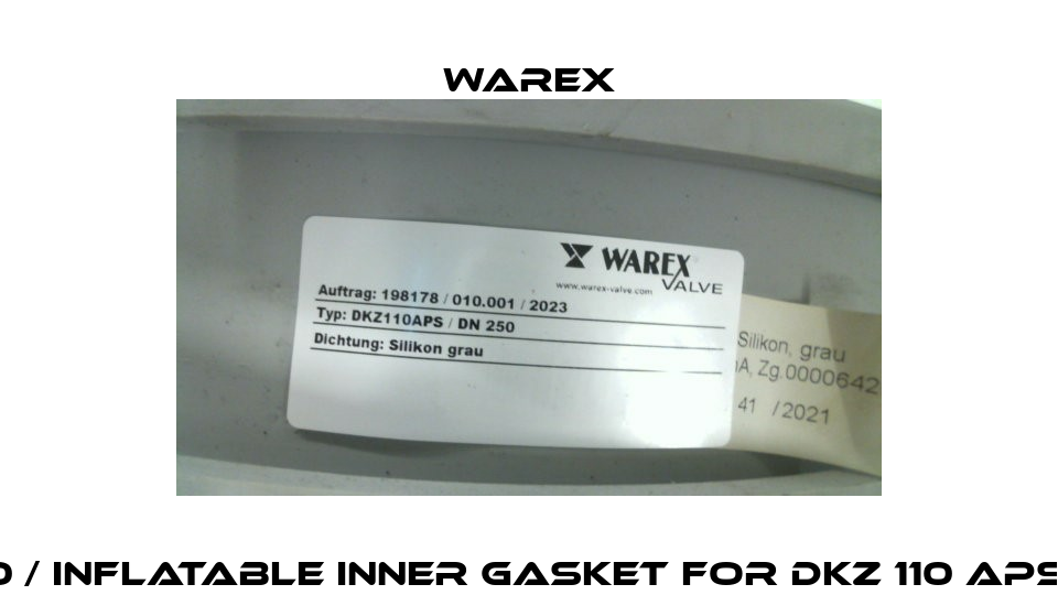 WX6000 / inflatable inner gasket for DKZ 110 APS DN 250 Warex