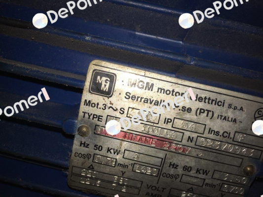 CF 100LB4 obsolete, replaced by BA 100 LB4 M.G.M MOTORI
