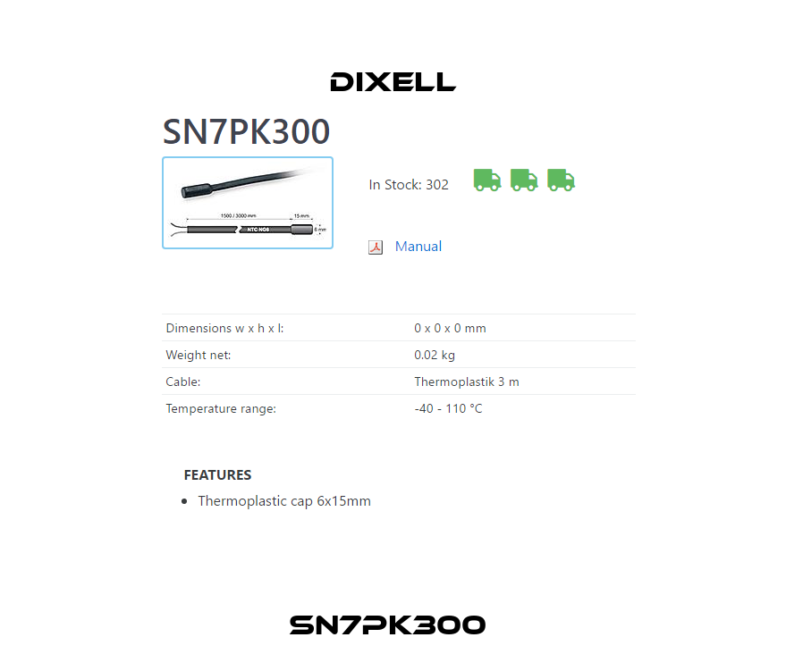 SN7PK300  Dixell