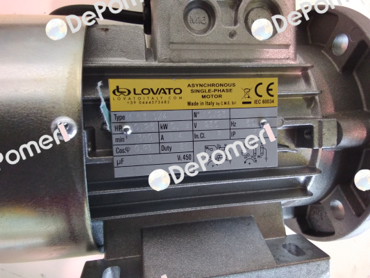 220 V – 50 HZ – IP 55 – Cl. F – S1 LovatoItaly