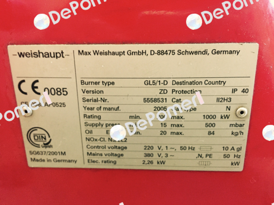 601150 Weishaupt