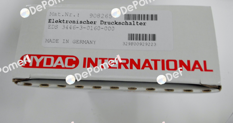 908265 / EDS 3446-3-0160-000 Hydac