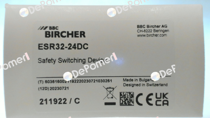 211922 / ESR32-24VDC Bircher
