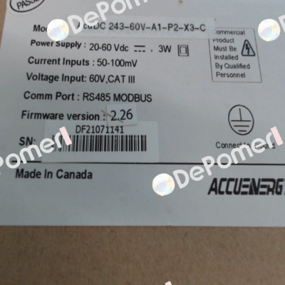 ACUDC 243-60V-A1-P2-X3-C Accuenergy